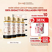 Combo 4 Hộp Nước Uống Làm Đẹp Collagen ADIVA- Giúp Làn Da Săn Chắc