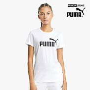 PUMA - Áo thun thể thao nữ ngắn tay Essentials Logo Train 586774-02