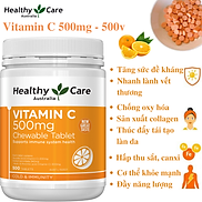 Vitamin C 500mg Chewable Tablet Chính Hãng Healthy Care Giúp Tăng Sức Đề