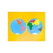 Đồ chơi trẻ em Oreka Montessori Ghép hình bản đồ Thế giới - 0730101