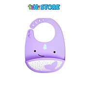 tiNiStore-Yếm ăn dặm silicone Zoo Skip Hop - Kỳ lân biển 9I415110