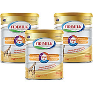 Combo 3 lon Sữa công thức FIDIMILK GROW lon 900g - Hỗ trợ chiều cao tối ưu