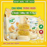 Bánh pía chà bông trứng muối Tân Huê Viên 500G, bánh pía mini sóc trăng