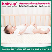 Tấm lót chống thấm cho bé dùng được 2 mặt. Miếng lót chống thấm xuống nệm