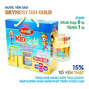 Combo 6 Lọ Nước yến sào SkyNest Kid Gold 15% Tổ Yến cho trẻ nhỏ