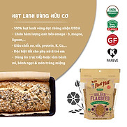 Hạt lanh vàng hữu cơ Bob s Red Mill 368gr Organic Golden Flaxseed