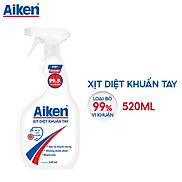 Xịt Diệt Khuẩn Tay Aiken 520ml