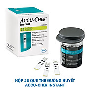 Hộp 25 50 100 que test tiểu đường Accu-Chek INSTANT