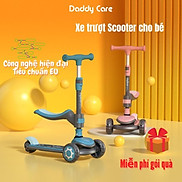 Xe Scooter cho bé, Xe trượt scooter 3 bánh phát sáng có ghế ngồi cho bé