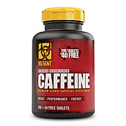 Thực phẩm bổ sung năng lượng Pe-Workout MUTANT CAFFEIN 240 Viên