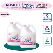 Nước giặt xả mẹ và bé 3500 ml ABBY Hồng an toàn, làm mềm vải