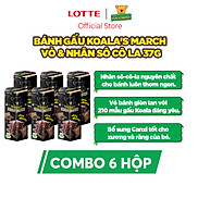 Combo 6 hộp Bánh gấu Koala s March vỏ và nhân sô cô la 37g