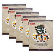 Combo 5 Tảo Biển Cuộn Cơm Yaki Sushi Nori Godbawee 20g Gói