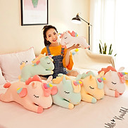 Gấu Bông Kỳ Lân Nằm Dễ Thương, Ngựa Một Sừng Unicorn Nằm Siêu Mềm Mịn