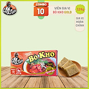 Combo 10 hộp viên Gia Vị Bò Kho Ông Chà Và Gold 126gr