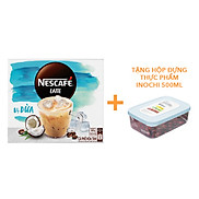 Cà phê hòa tan NESCAFÉ Latte VỊ DỪA hộp 10 gói x 20g - TẶNG HỘP INOCHI