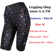 Quần Legging lửng nano A.A.TH Japan, chăm sóc chân