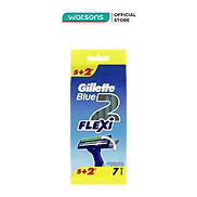 Dao Cạo Gillette Blue 2 Flexi Dùng Một Lần 5 Cái + 2 Cái