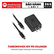 Bộ cáp củ sạc nhanh Motorola TurboPower 18W PD Charger - TypeC