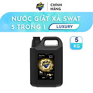 Nước Giặt Xả Swat 5 In 1 Hương Luxury Siêu Thơm Can 5kg Siêu Tiết Kiệm