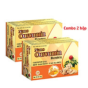 Combo 2 hộp Tinh nghệ Nano Curcumin Rostex Tam Thất Xạ Đen giảm viêm loét