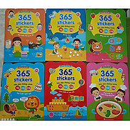 Sách 365 Sticker bóc dán thông minh dành cho bé từ 2-6 tuổi-Trọn bộ 6 cuốn