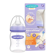 Bình sữa PP Plus Lansinoh 160ml kèm Núm ty size S - MẪU CŨ