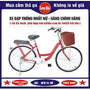 xe đạp nữ mini Thống Nhất New 24 inch - hàng chính hãng