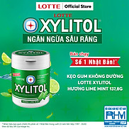 Kẹo Gum không đường Lotte Xylitol - Hương Lime Mint 137,8 g