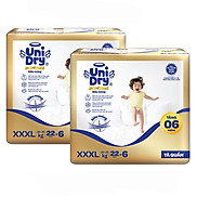 Mẫu mớiCombo 2 Tã quần Unidry G3X Supreme siêu mỏng size XXXL - 22+6 miếng