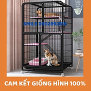 Chuồng Mèo 3 Tầng Nan Ống Dày Cao Cấp Siêu Dày Size Đại 1m37