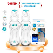 Combo 2 bình Pur Advanced 250ml + bình Pur 2 quai 250ml