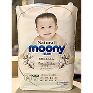 Gói bỉm bông organic Moony Natural Size M quần