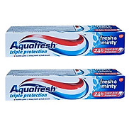 Combo 2 Kem Đánh Răng Aquafresh Fresh & Minty 100ml