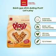 Bánh gạo dinh dưỡng PLAY Let s play - Thanh gạo lứt ngũ cốc, giòn tan