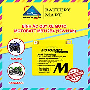 Ắc quy xe moto phân khối lớn MOTOBATT MBT12B4 12V - 11AH