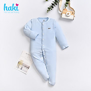 Bộ body sơ sinh liền tất, tay lật vải trecao cấp BB034, sleepsuit cho bé