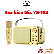 Loa bluetooth mini karaoke kèm mic YS-103 Không dây