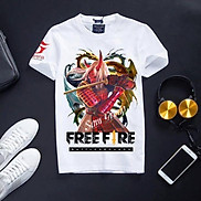 HÓT- SALE- Áo Thun Free Fire Màu Trắng Quỷ Kiếm, Cotton co dãn 4 chiều