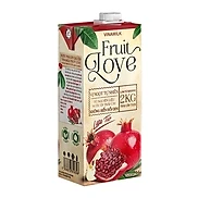 COMBO Nước Trái Cây Cao Cấp Fruit Love Lựu Táo - 4 Hộp 1L