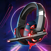 Tai nghe chụp tai có dây K2A pro headphone gaming tặng kèm móc khóa 5Tech