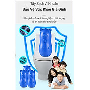 combo 2 Chú heo con màu xanh khử mùi làm sạch bồn cầu