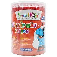 Hộp 50 Bút Sáp Màu Dino - Smart Kids CR12 - Màu Đỏ