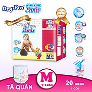 Tã bỉm quần Dry-Pro siêu thấm hút nhập khẩu Malaysia size M 7kg - 12kg -