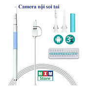 Camera nội soi tai 3 in 1 đầu 5.5mm Tăng kèm phụ kiện lấy ráy tai dùng cho