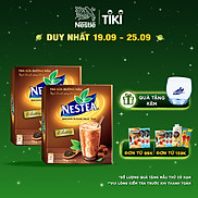 Combo 2 hộp trà sữa đường nâu Nestea 8 gói x17g