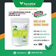 Bột lá sen sấy lạnh Quảng Thanh 100% Organic - Hàng Chính hãng - Hạ Mỡ Máu