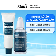 Combo Dear, Klairs tinh chất Rich Moist Soothing Serum 80ml + Dear