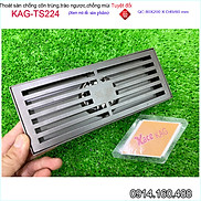 Phễu thoát sàn 8x20 cm KAG-TS224 mặt sọc chống hôi ngăn mùi