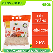 Gạo Lứt VietGAP Vinh Hiển - túi 2KG - dẻo mềm, thơm ngon, đạt chuẩn VietGAP